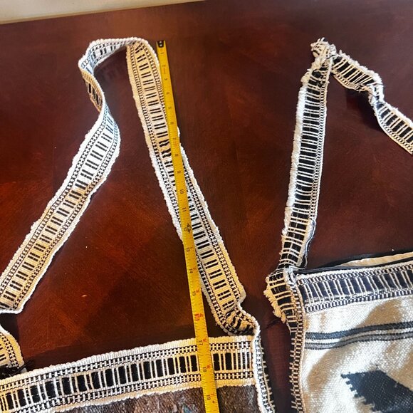 Woven Boho Wool Crossbody Shoulder Bags Llama & Fish Hippie Zipper Closures - Picture 5 of 9